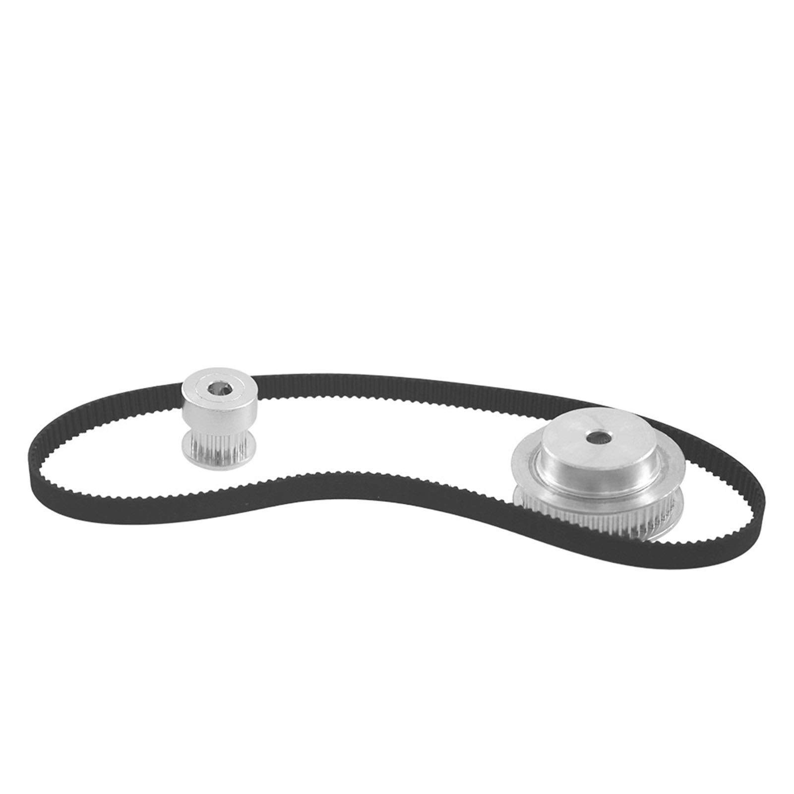 Zahnriemenscheibe GT2 Zahnriemensatz, 2GT 20T 60T Untersetzungs-Synchronriemenscheibensatz GT2 Zahnriemen 200/280 mm für CNC