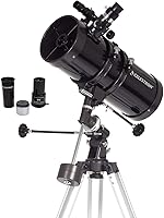 Vista 2 de Celestron - Adaptador de fotografía para telescopio y teléfono inteligente PowerSeeker 127EQ para telescopio y filtro lunar para telescopio