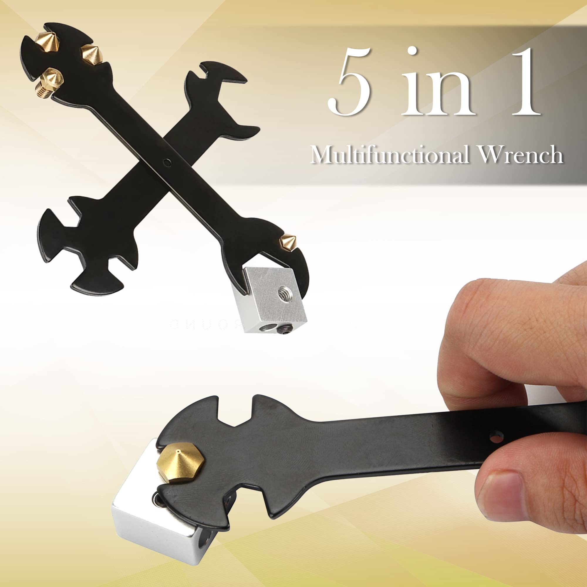 3D-Drucker Zubehör Set – Schrauben, Muttern, Inbusschlüssel & Gewindebohrer M2-M5, Kohlenstoffstahl