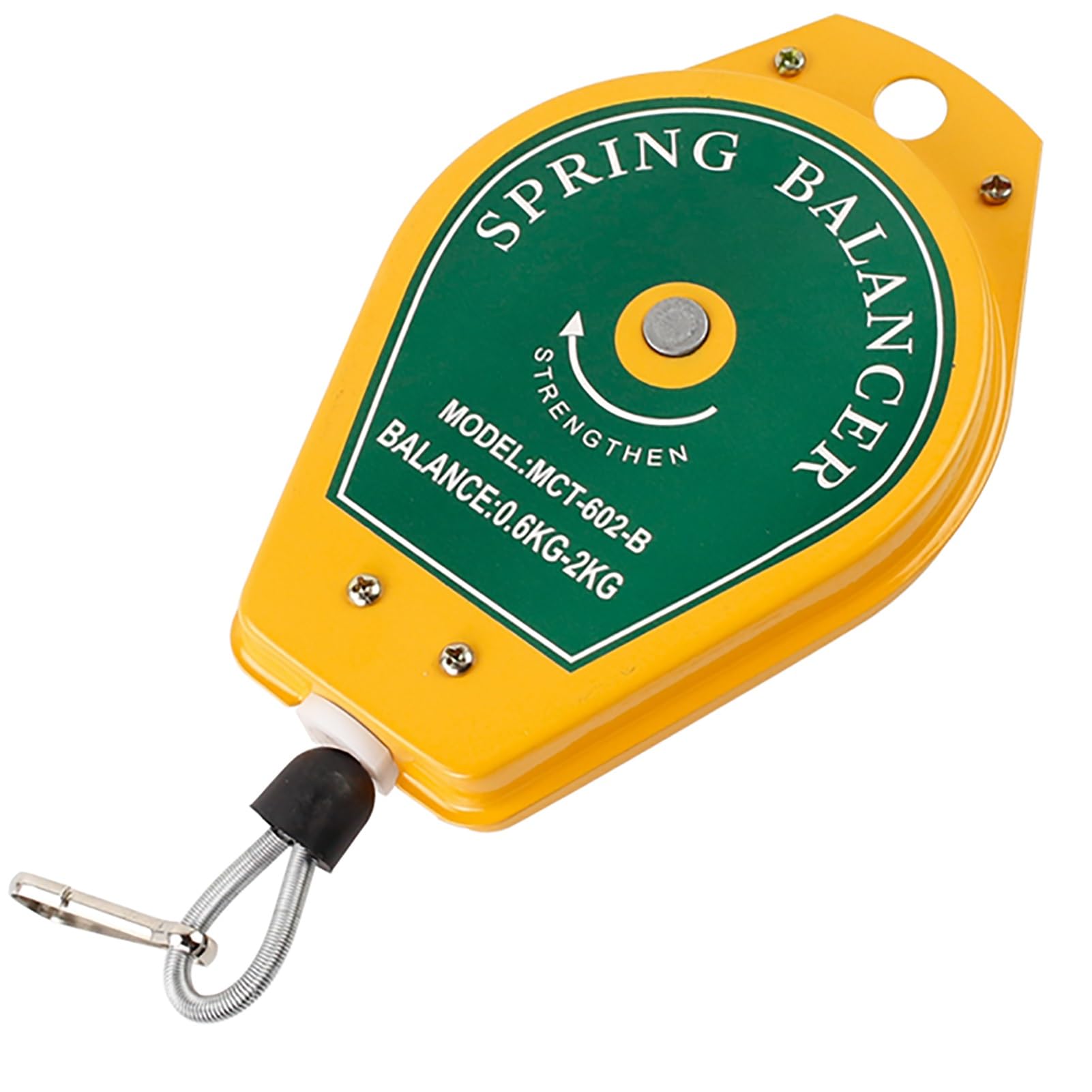 WEKONUMEX Retractable Spring Balancer, Spring Balancer Adjustable Retractable Hanging Tool 3 Meter Assembly Line Tools 0.5-5.0kg(0.6-2.0kg)