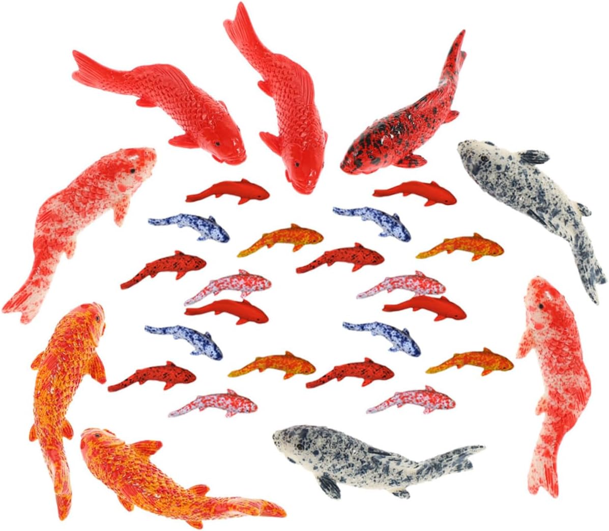 2sets Micro Landscape Simulation Small Animal Bonsai Decoration DIY Resin Crafts Ornaments 2pcs Fish Tank Plants Miniature Animal Figurines Net Pond 30pcs*2