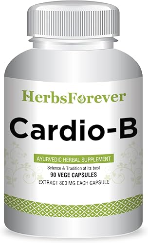 Herbsforever Cardio-B - Suplemento herbal ayurvédico - 90 cápsulas vegetales - 800 mg cada uno