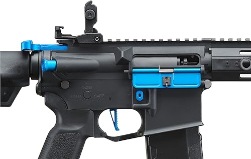 Vista 16 de Lancer Tactical Gen 3 Polímero ligero y duradero M4 Airsoft MLOK AEG con tapa media de alta velocidad con disparador rápido programable