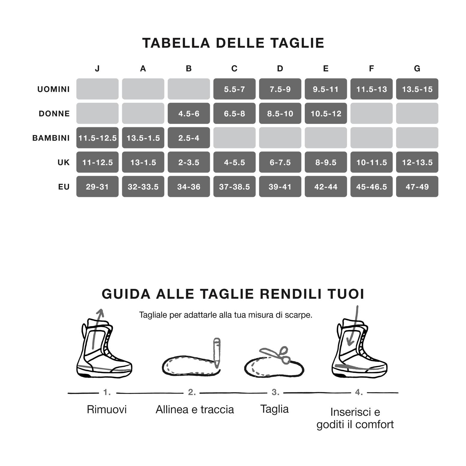 Superfeet Winter Support Solette per Sci e Snowboard, EU 42-44 | Sostegno dell'arco plantare per scarponi da sci e snowboard con copertura termica, rivestimento Moisturewick per scarponi