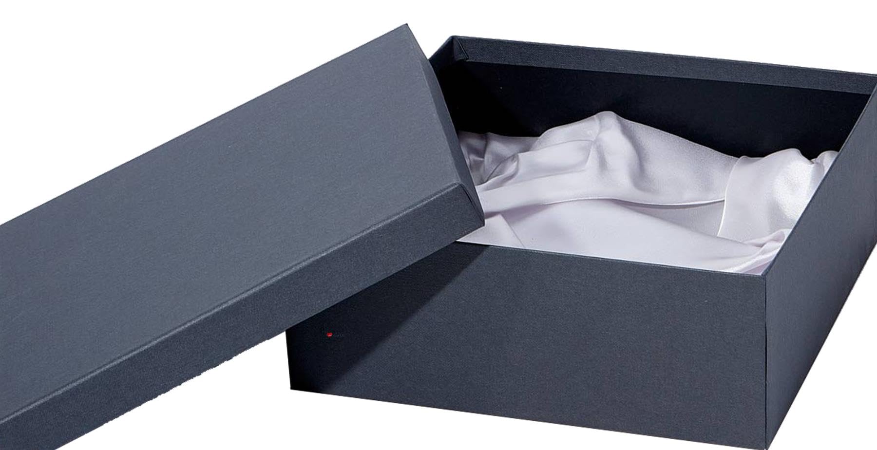 I LUV LTD Silk Lined Presentation Box Perfect for Double Wine Goblet Display (Box Only)