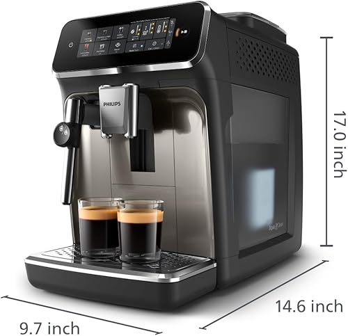 Miniatura 2 de Philips Máquina de café espresso totalmente automática serie 2300 con sistema de leche LatteGo y molinillo integrado, 4 preajustes de café y agua