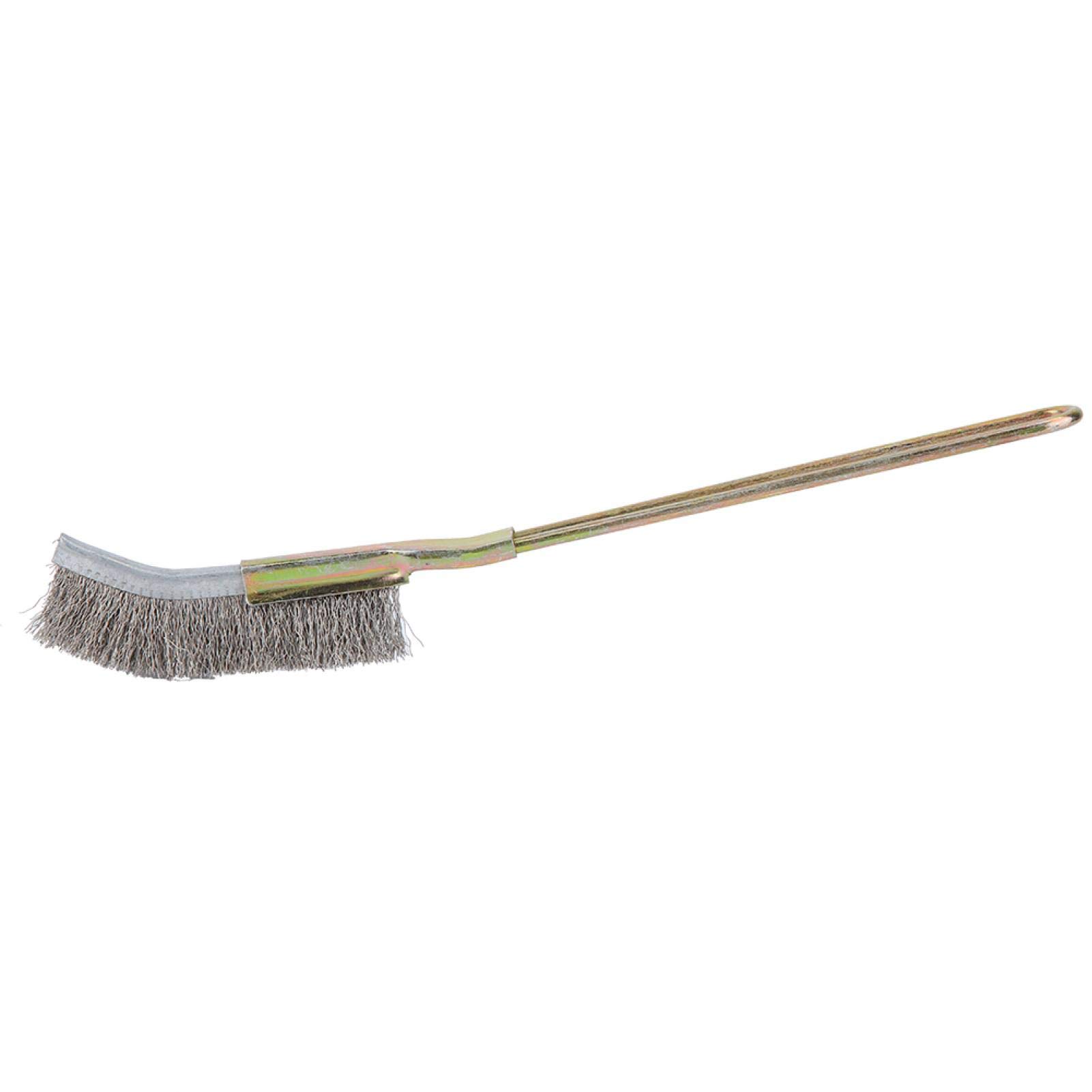 Bonsai Brush, Curved/Straight Head Steel Soft Bonsai Brush Garden Cleaning Tool for All Levels of Bonsai Lovers and Beginners(Elbow