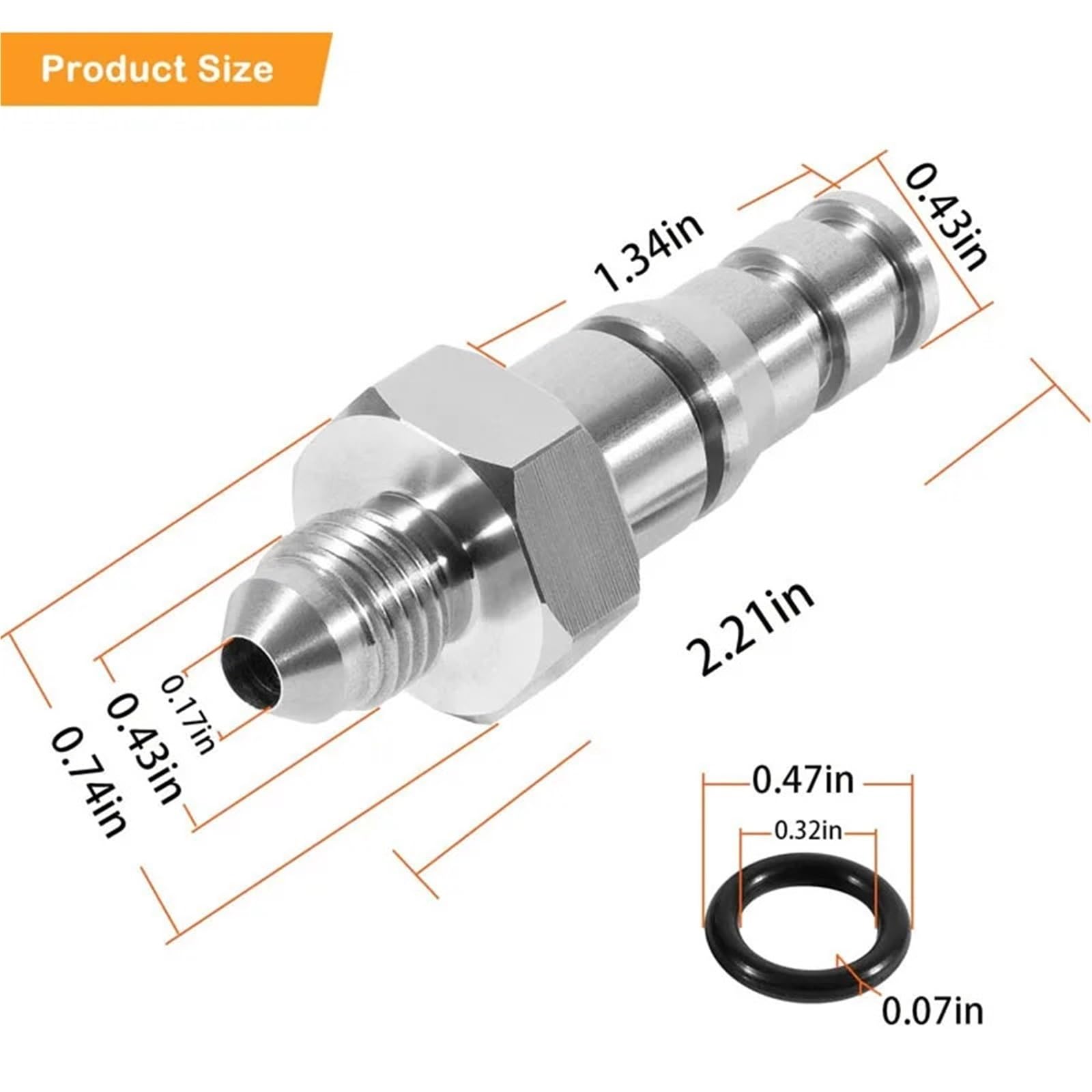 Juego de embrague con cojinete Adaptador de línea hidráulica para cilindro esclavo embrague AN-4 TREMEC SWAP SS (acero y caucho) para GM LS LSX TR6060 Sets para embrague para coche