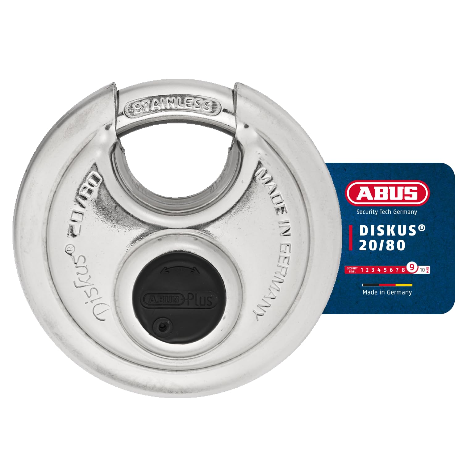 Candado Diskus llave ABUS Plus 80mm blister
