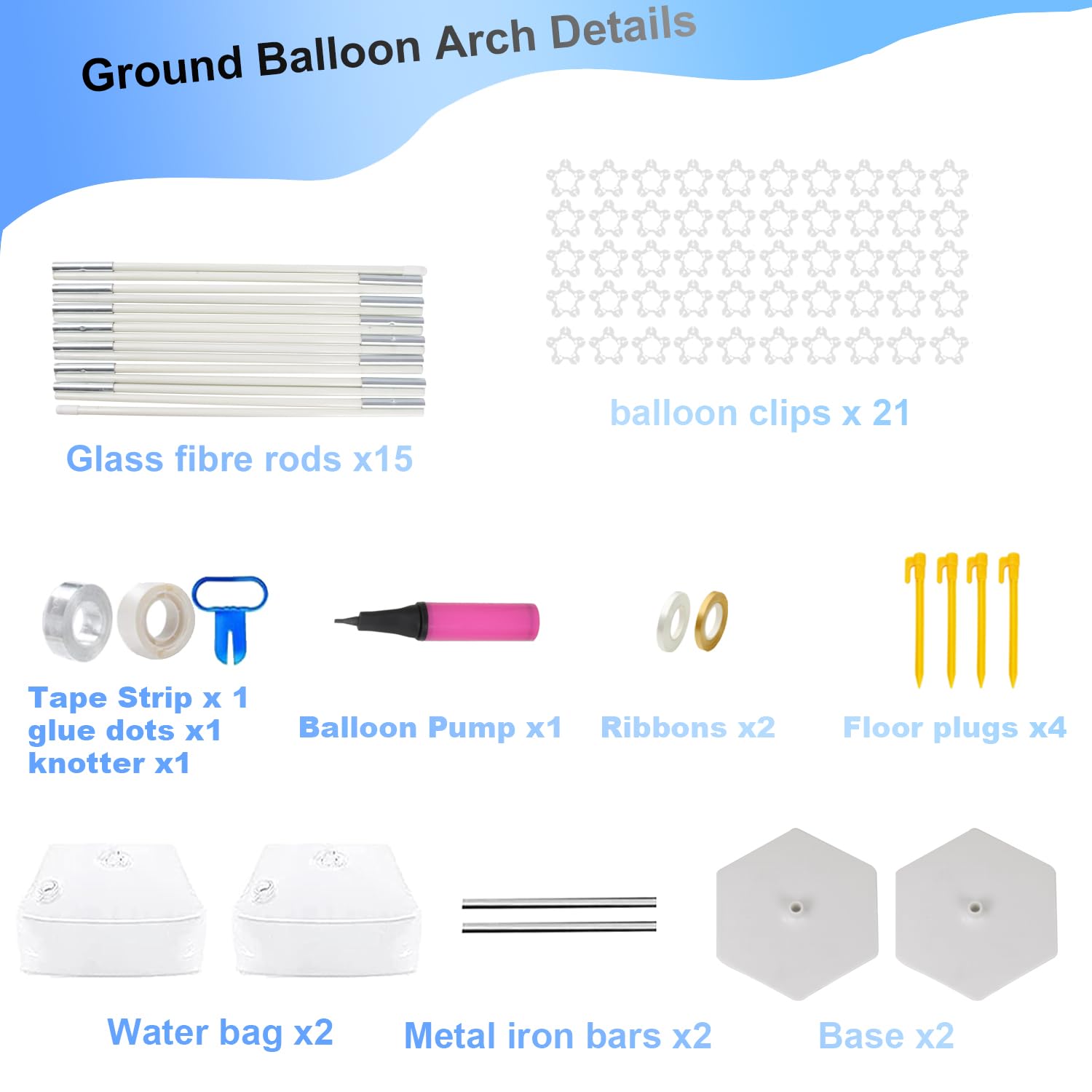 PILIN Kit arco di palloncini riutilizzabile Arco di palloncini bianco 2,3x3,2M regolabile per matrimoni, lauree, compleanni, decorazioni di Natale