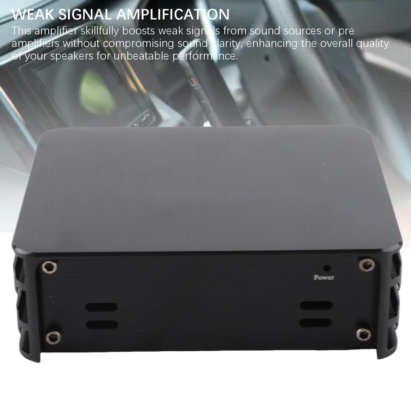Amplificador de Coche Clase AB 320W 6 Canales de Aluminio (4