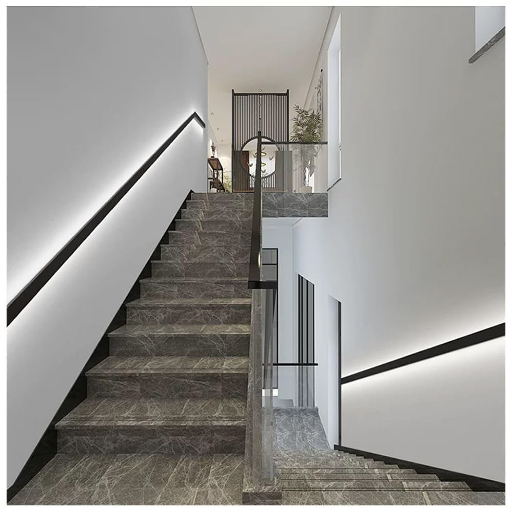 exproyzk Lámpara De Pared Moderna De 39 Pulgadas para Porche Y Patio | Lámpara de pared alargada de aleación de aluminio con sensor de movimiento, para escaleras, garaje y puerta de entrada
