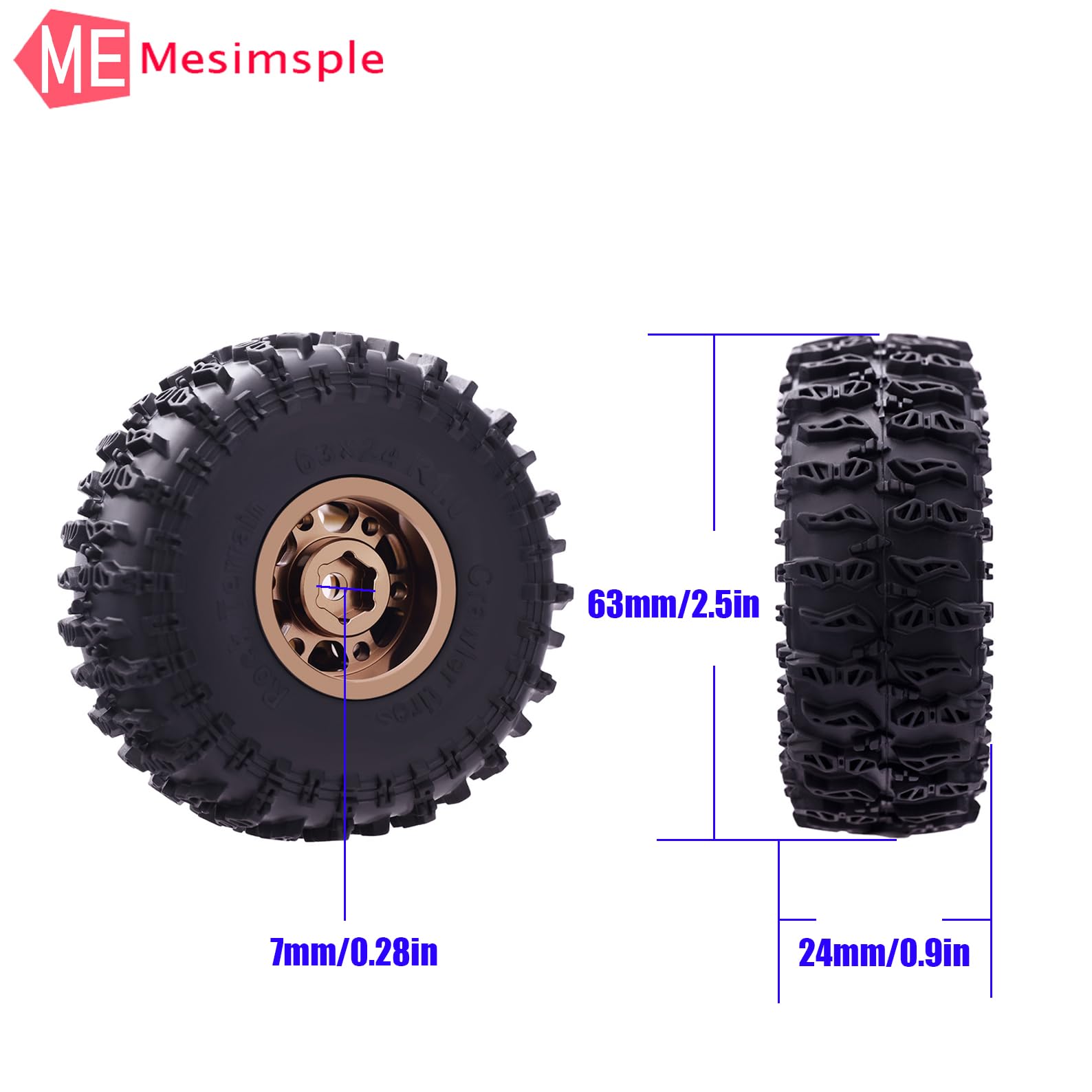 L-T3295BM Louise Tires & Wheels X-ROCKET on Black Wheels for ARRMA Kraton 8S (MFT) (2)