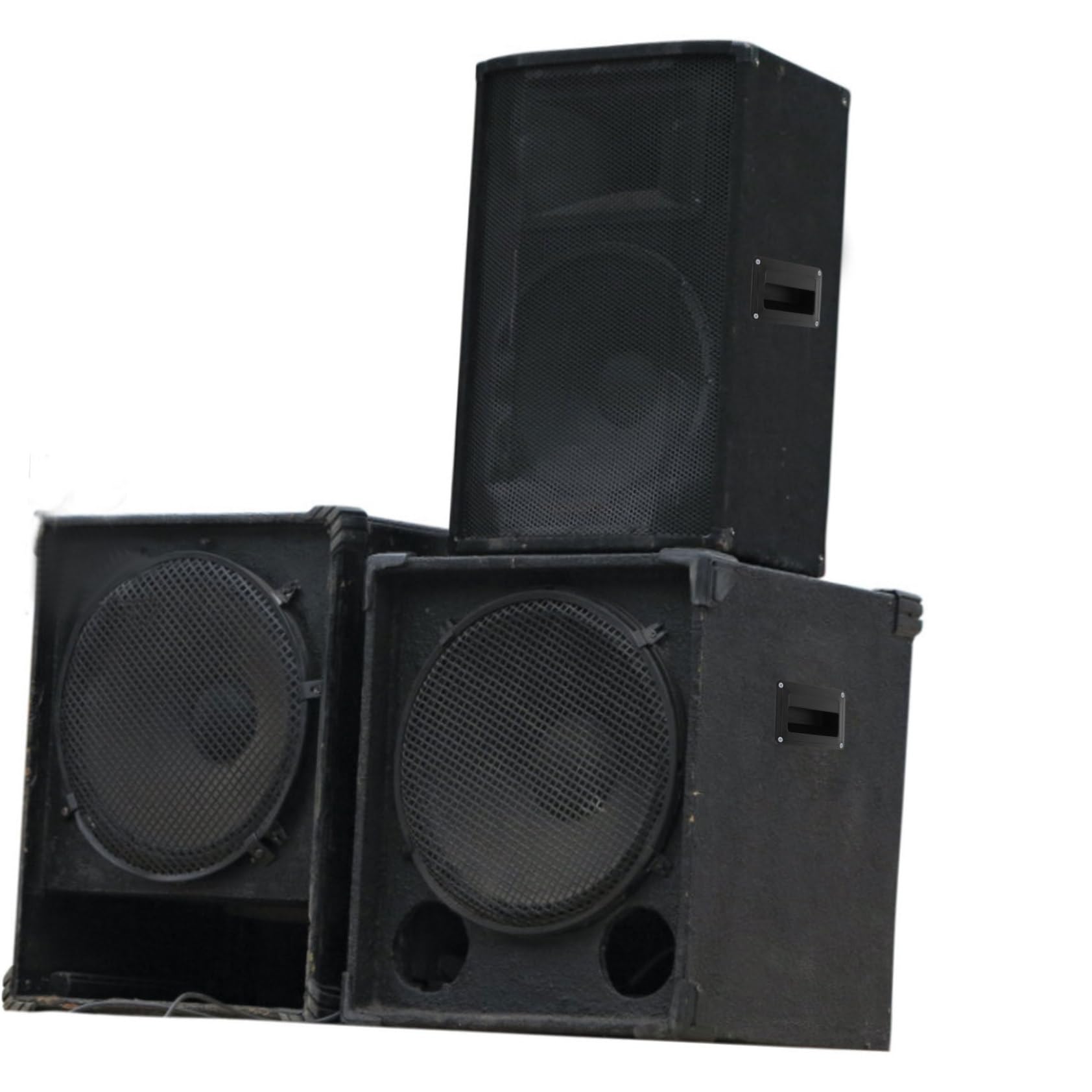 Homoyoyo Poignée Latérale de Haut-Parleur en Plastique pour Accessoires Audio, Petite Poignée Encastrée Pratique pour Enceintes, Lot de 4 Pièces pour Usage Scène ou Maison