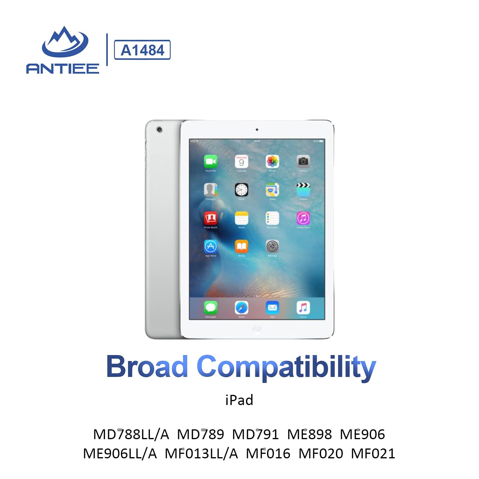 ANTIEE 8827mAh 32.9Wh A1484 Replacement Tablet Battery Compatible with iPad 2017 2018 Air