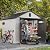 YITAHOME 8x8ft Outdoor Plastic Storage Shed with Floor, 427 cuft Waterproof Garden Shed with Lockable Door, Windows & Vents, Plastic Tool Storage for Patio Furniture, Lawn Mower, Bike Storage, Gray