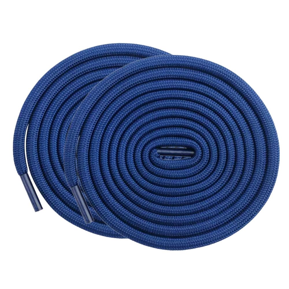 2Pcs Royal Blue Polyester Drawstring Cord Round Replacement Drawstring Cord with Plastic Closure Ends for Hoodies Shorts Sweatshirts, 4mmx1.3m