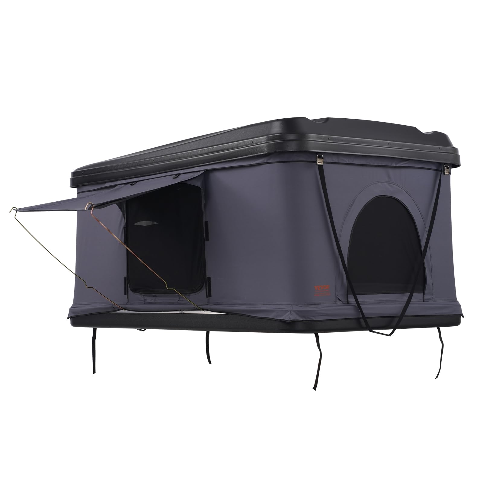 VEVOR Tenda da Tetto Rigida per 2-3 Persone, con Scala Telescopica e Materasso Spesso, Impermeabile e Antivento per Jeep SUV Van Pickup Truck