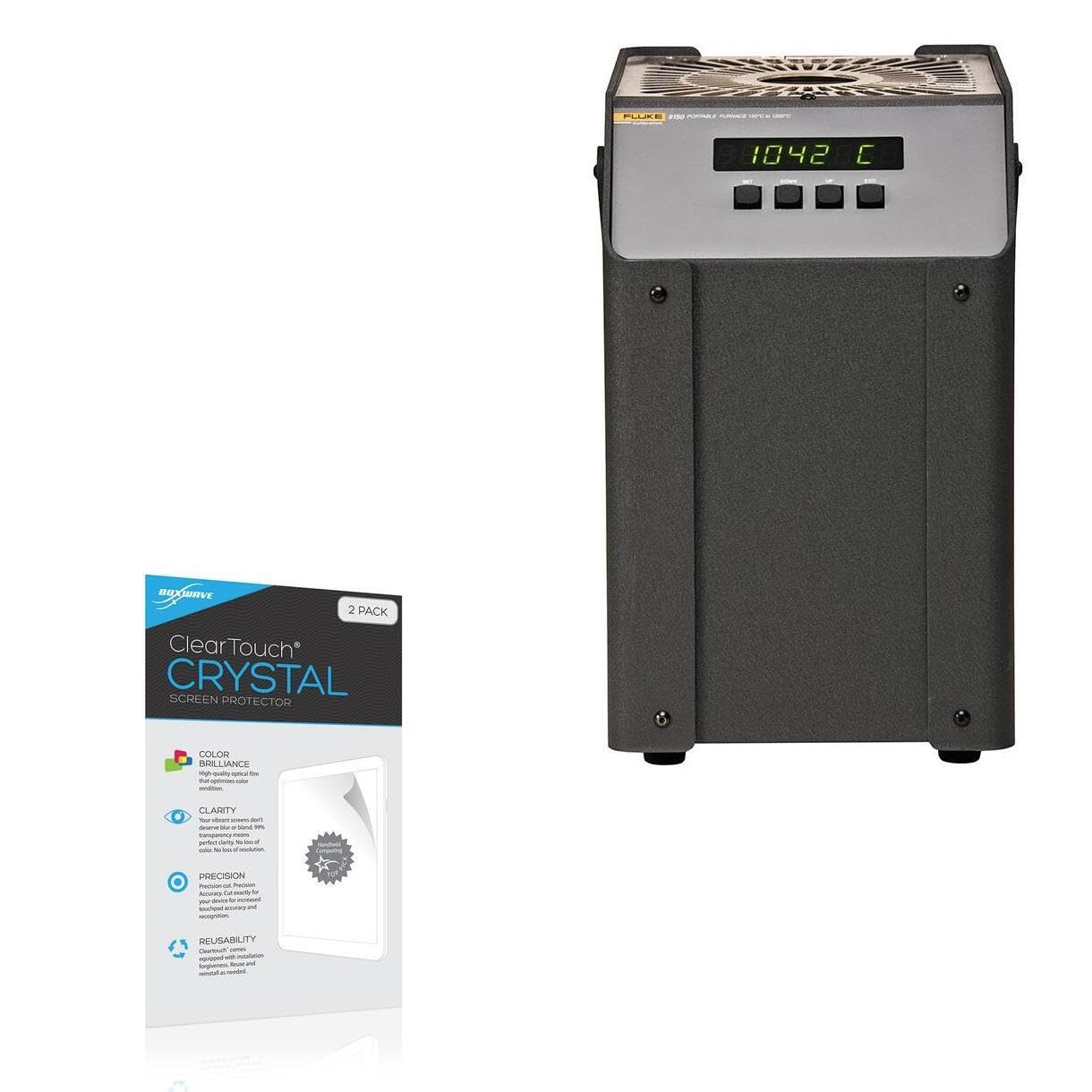 BoxWave Screen Protector Compatible with Fluke Calibration 9150 - ClearTouch Crystal (2-Pack), HD Film Skin - Shields from Scratches