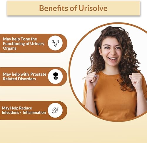 Miniatura 5 de Biogetica Urisolve Suplemento de hierbas para el cuidado del riñón con espárragos racemosos y terminalia chebula para un apoyo óptimo del sistema