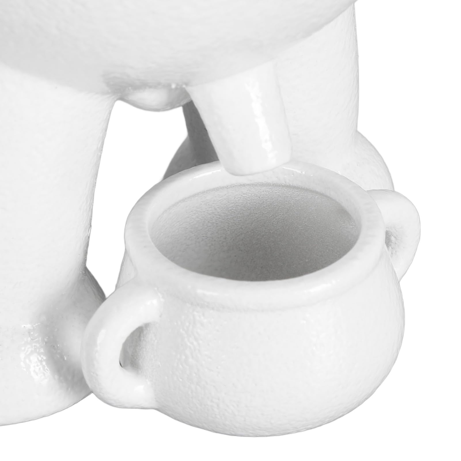 ANGGREK „Succulent Planter Pots Ceramic Flower Pot with Drainage and Saucer for Indoor Outdoor Plants Funny Peeing Design Unique Gardeners” (WHITE)