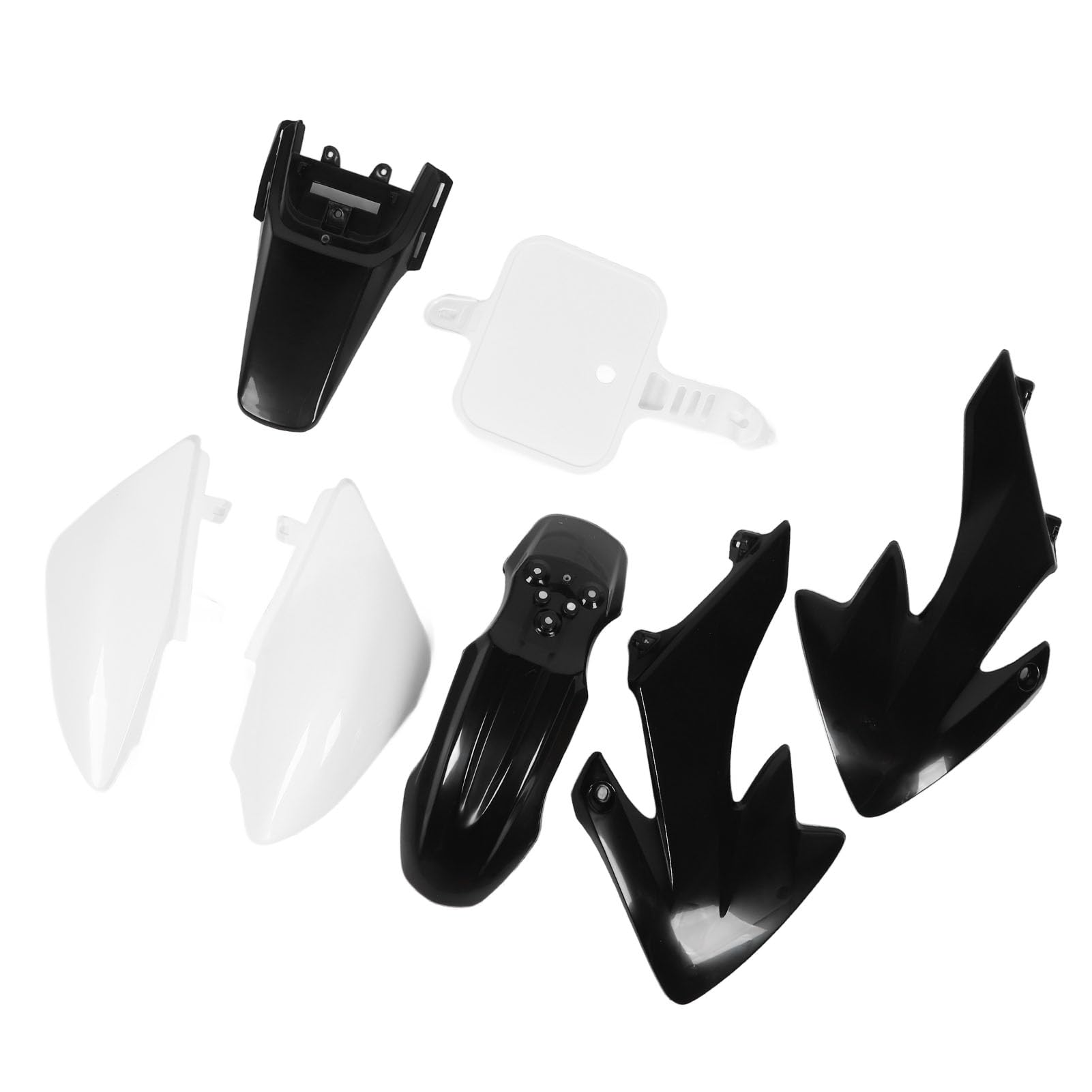 CHICIRIS Zestaw Owiewek Motocyklowych do Pracy z Nadwoziem Plastikowy Kompletny Zestaw Osłon Przeciwbryzgowych ABS 7-częściowy Owiewek do Owijania Nadwozia CRF50 XR50 od 50 Cm3 160 Cm3 Pit Dirt