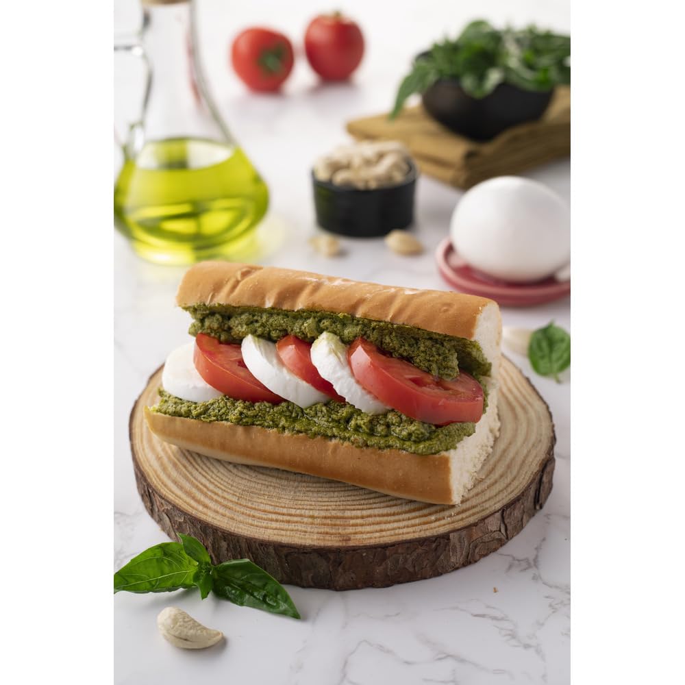 Dr. Oetker FunFoods Italian Basil Pesto, 190g | Authentic Pesto Sauce with Fresh Basil, Parmesan Cheese & Olive Oil | Perfect for Pasta, Pizza & Sandwiches