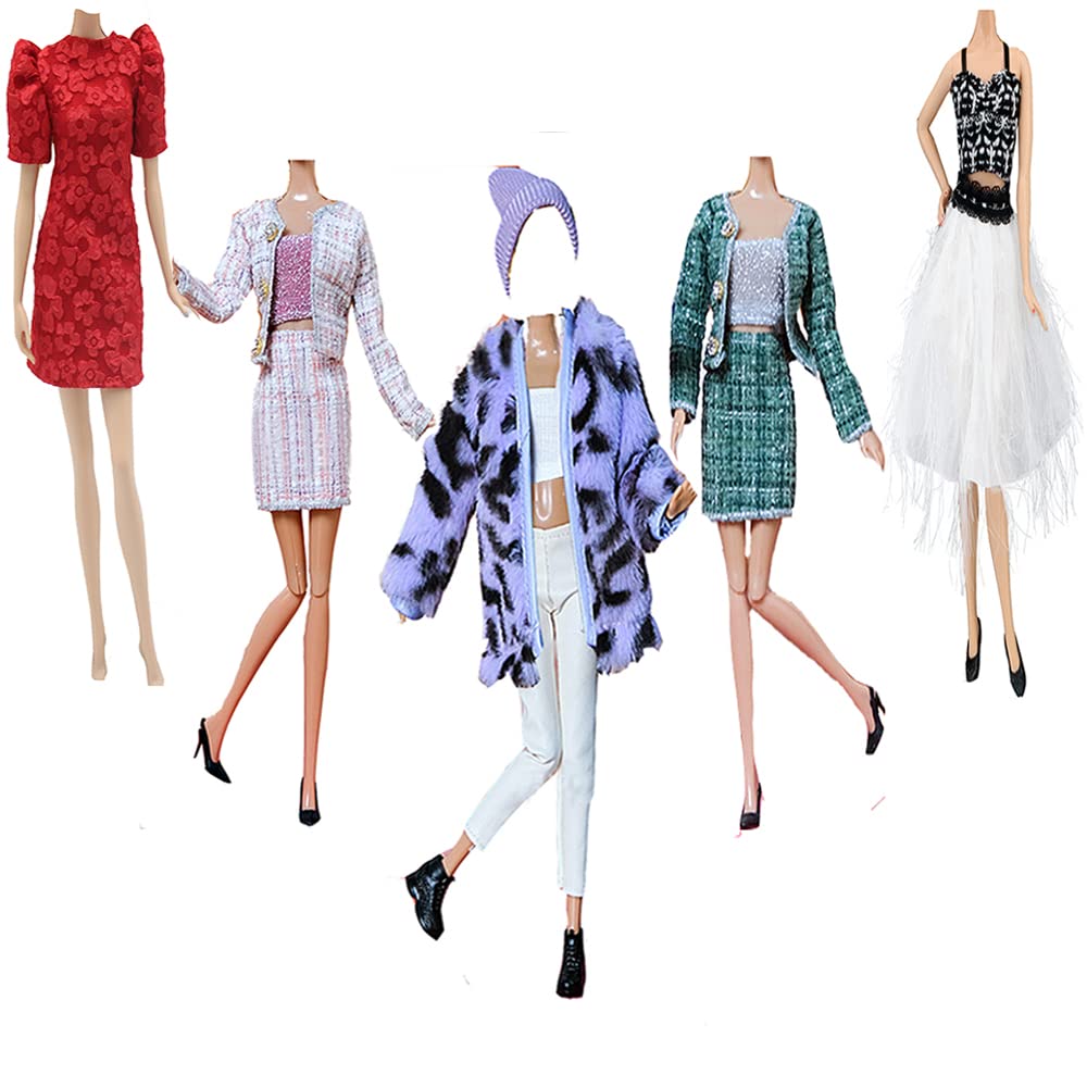 5 Set Abiti Per Bambole 29cm - Vestiti, Gonna, Scarpe, Cappello E Giacca Per Bambine - Foto 5