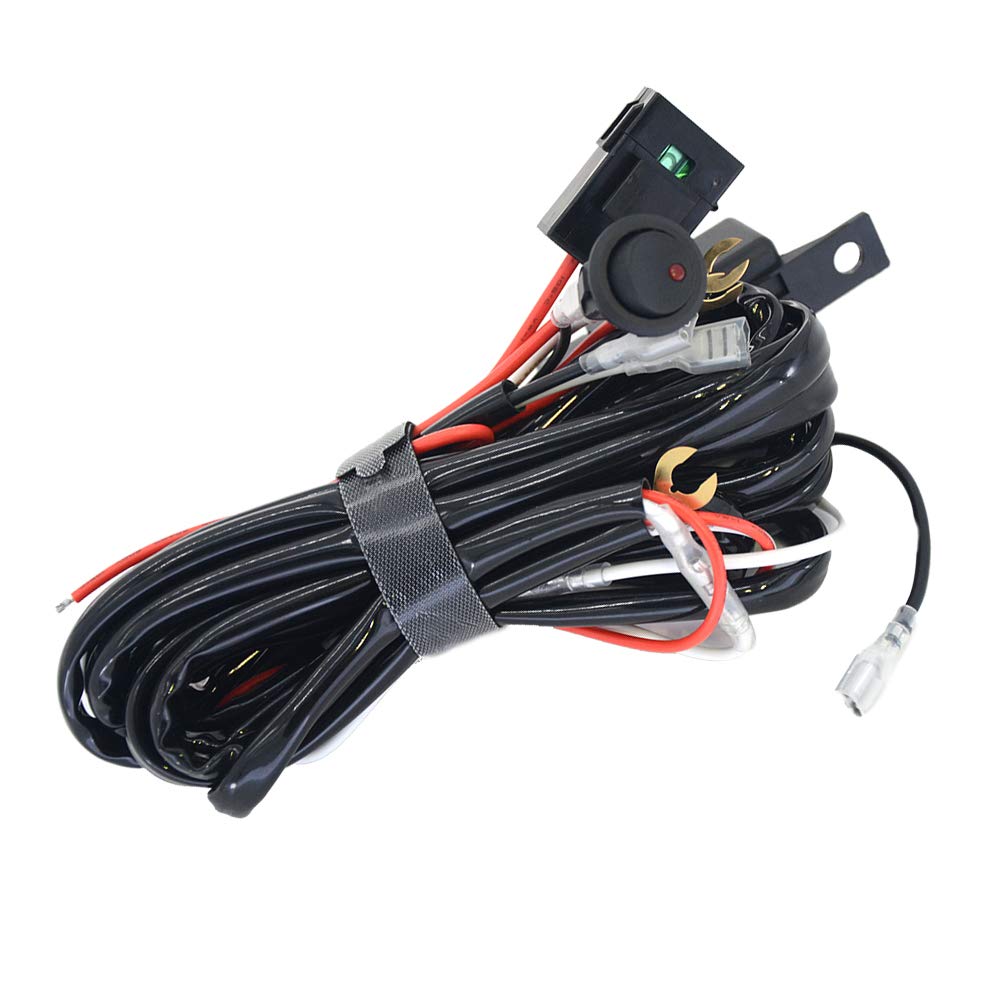 Voltage Automotive 24W Oval LED Work Light 5 inch For Tractor Bulldozer Golf Cart Mower ATV 6000K Bright White Flood Light (2 Pack) (2 Lights + Harness)