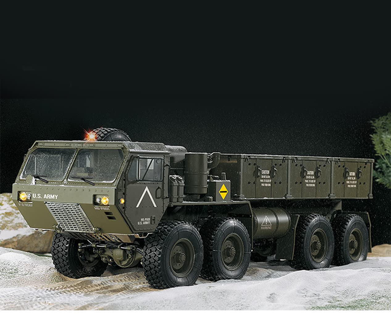 1:12 RC Metal Auto Land Car 2.4G 8 Wheels Military Truck Simulation Dump Dump Regalo per Decorazioni per Camion a Ruote Pesanti.