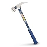 ESTWING BIG BLUE Framing Hammer - 25 oz Straight Rip Claw with Forged Steel Construction & Shock Reduction Grip - E3-25S