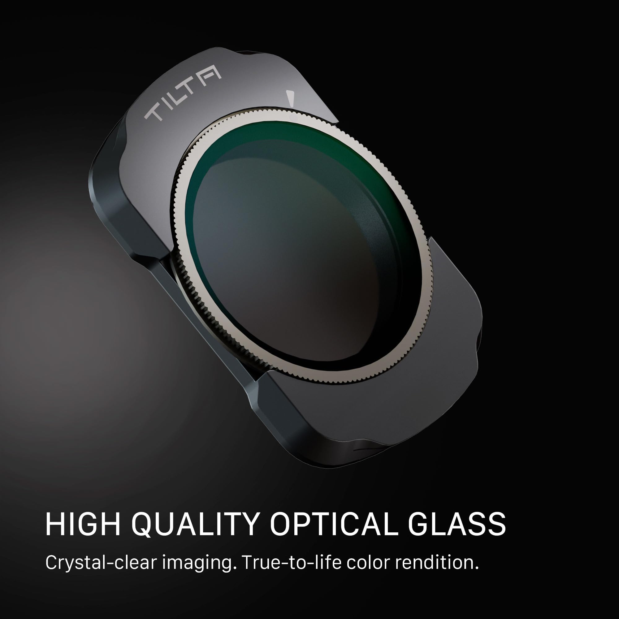 Tilta Pocket 4 Filtro Variable ND2-32, Filtro Magnético VND de 5 Pasos Compatible con dji Osmo Pocket 3 Pocket 4, Cristal Óptico Ultrafino con Revestimiento Multiuso TF-OP3-VND