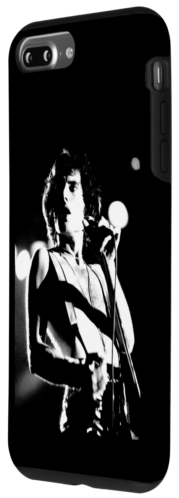 Queen Singer Freddie Mercury B&W Photo By Simon Fowler Case for iPhone 7 Plus/8 Plus - Image 2