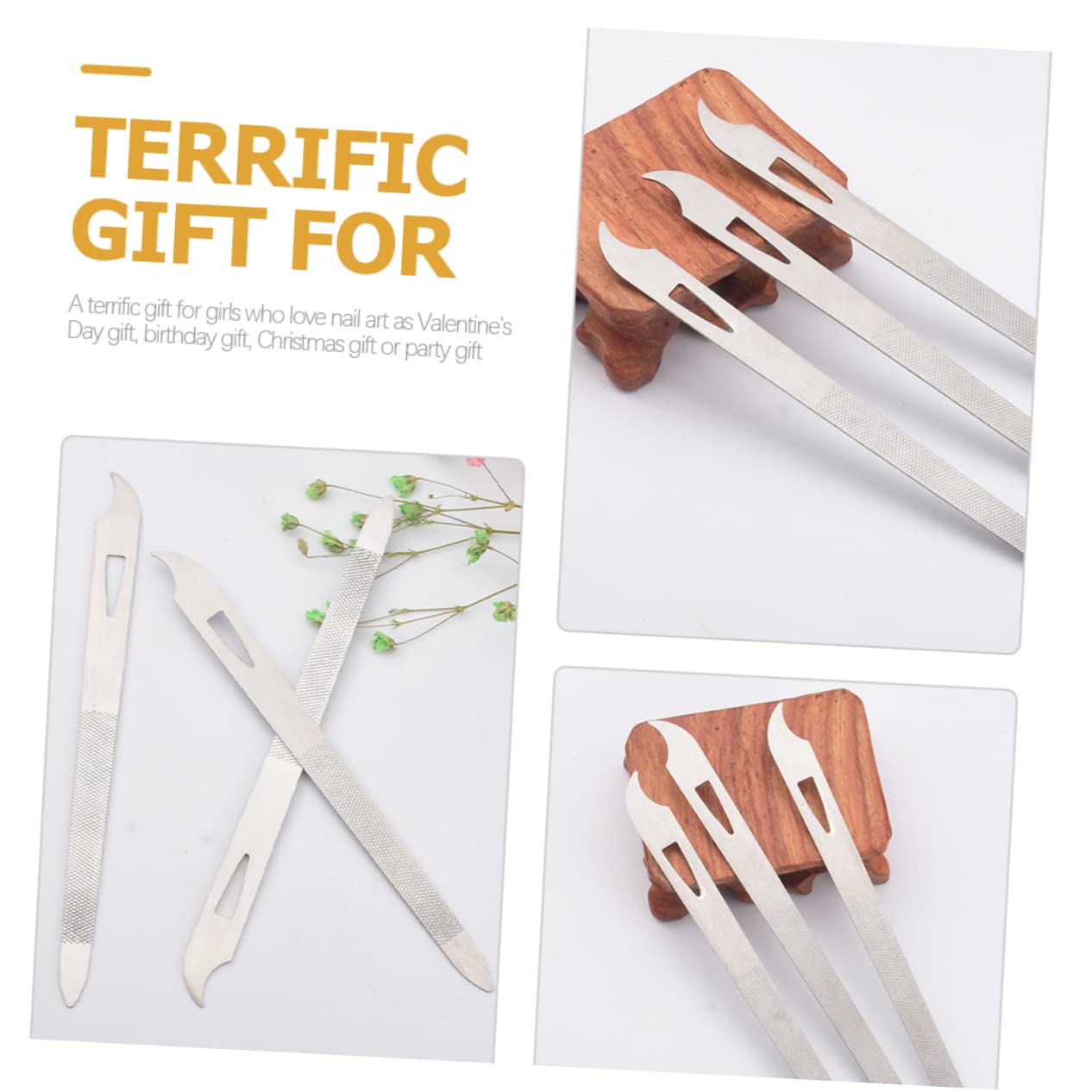 FRCOLOR 80pezzi Limette Per Unghie Inossidabile Strumenti Professionali Per Manicure e Pedicure Pratici e Leggeri Per Unghie Acriliche e False Facili Da Trasportare