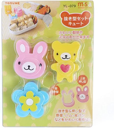 Amazon 食パン 抜き型 サンドイッチ型 ライス型 ご飯型 クマ ウサギ 花 おにぎり 型 キャラ弁 サンド パン 抜き型 かんたん型抜き 可愛い クッキー型 オンライン通販