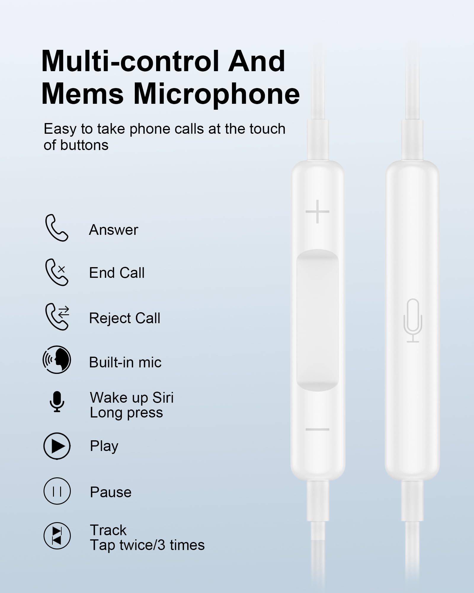 Amazon.co.jp: iPhone 14 13用有線Lightningイヤホン、Apple Pods