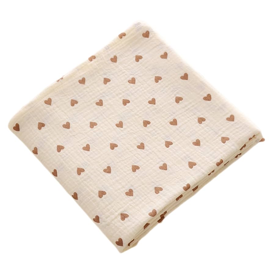 ハート柄ベビーブランケット ハート柄ベビーブランケット ハート型ベビーブランケット – munigift
