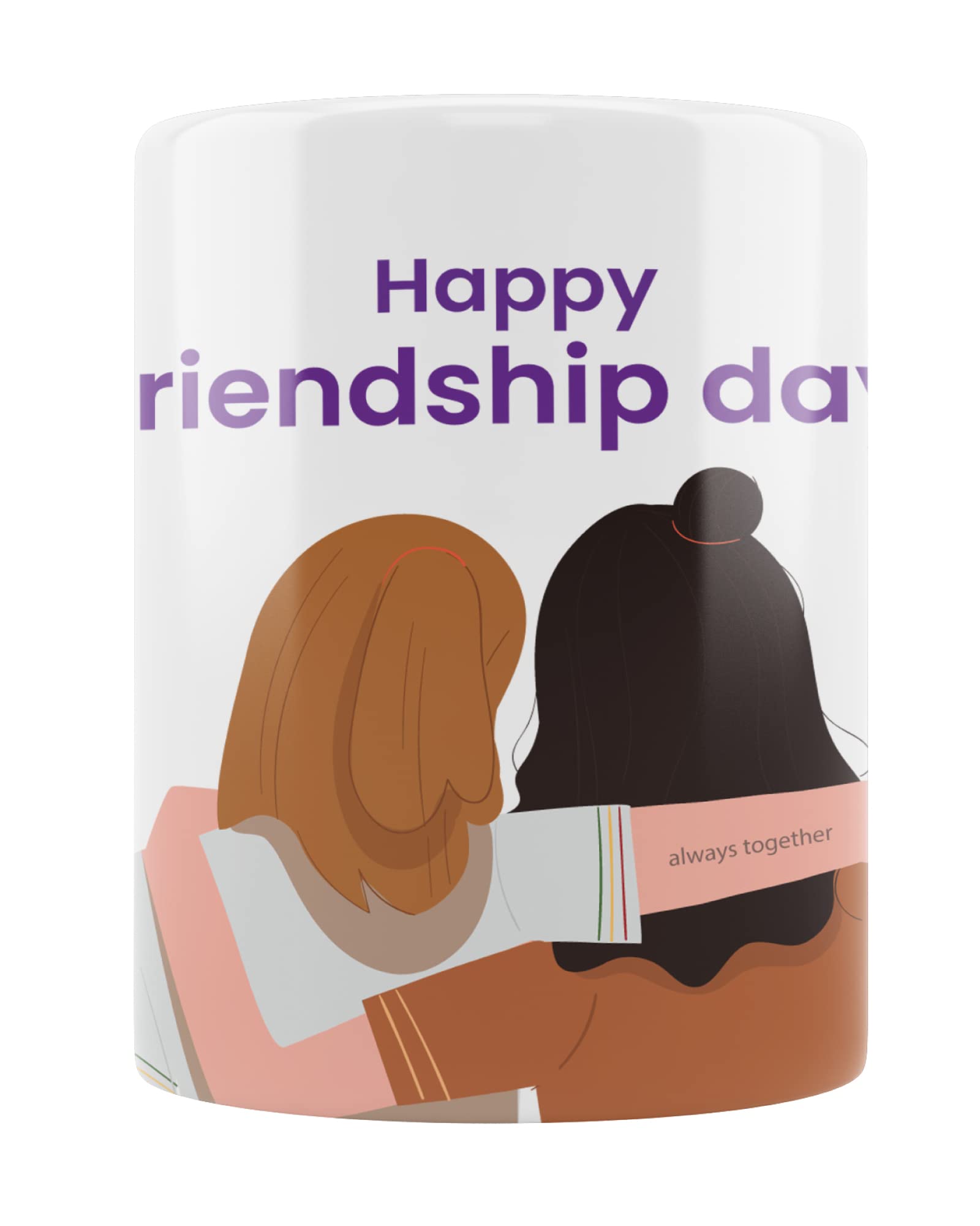 MugKart Ceramic Coffee Mug Printed Happy Friendship Day Coffee Mug Special Gifts for Friend (1 Piece) (MK_FD_1012)