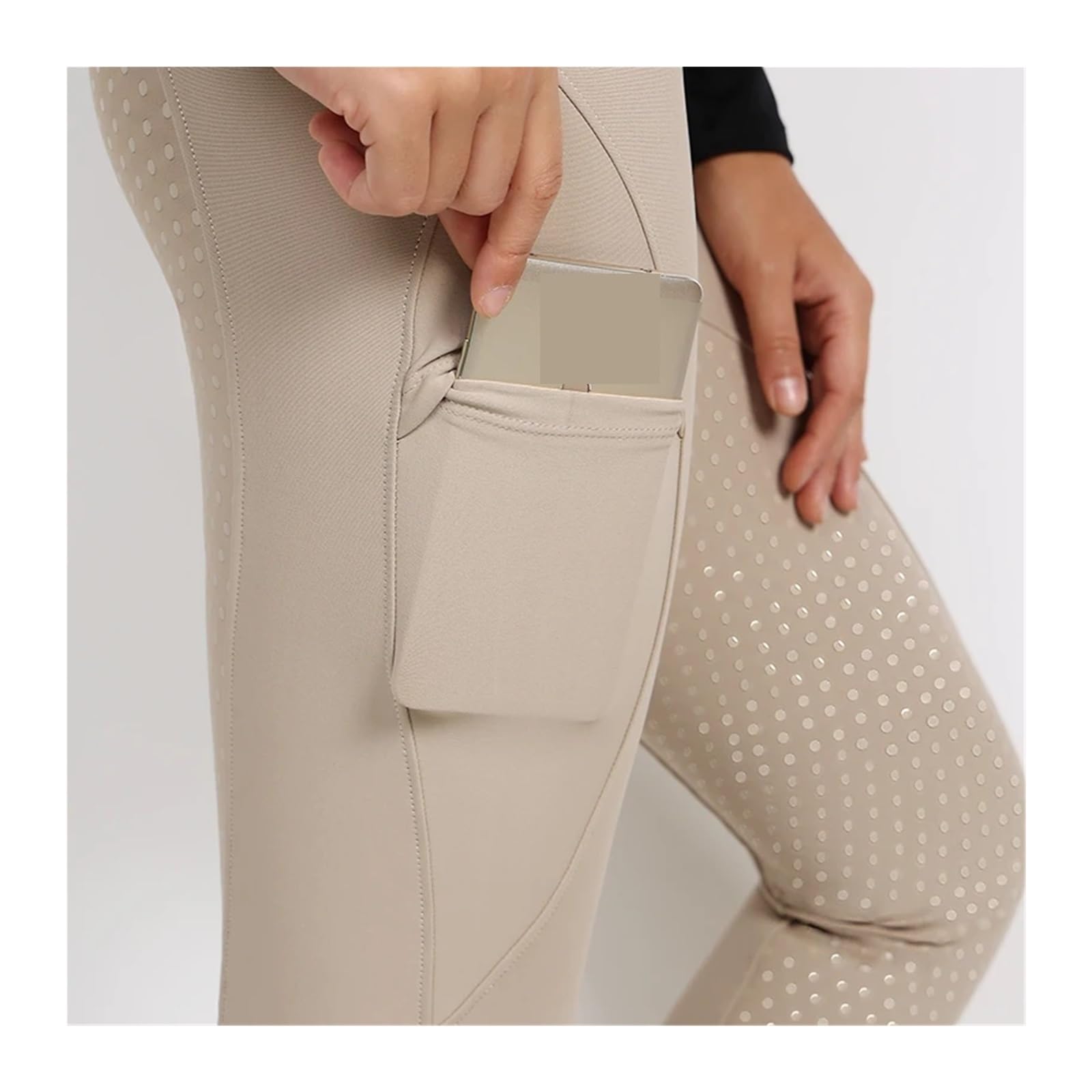 Pantalones De Montar A Caballo Pantalones de equitación for Mujer, calzas ecuestres con Asiento Completo Silicona, Mallas Deportivas competición para EquitacióN
