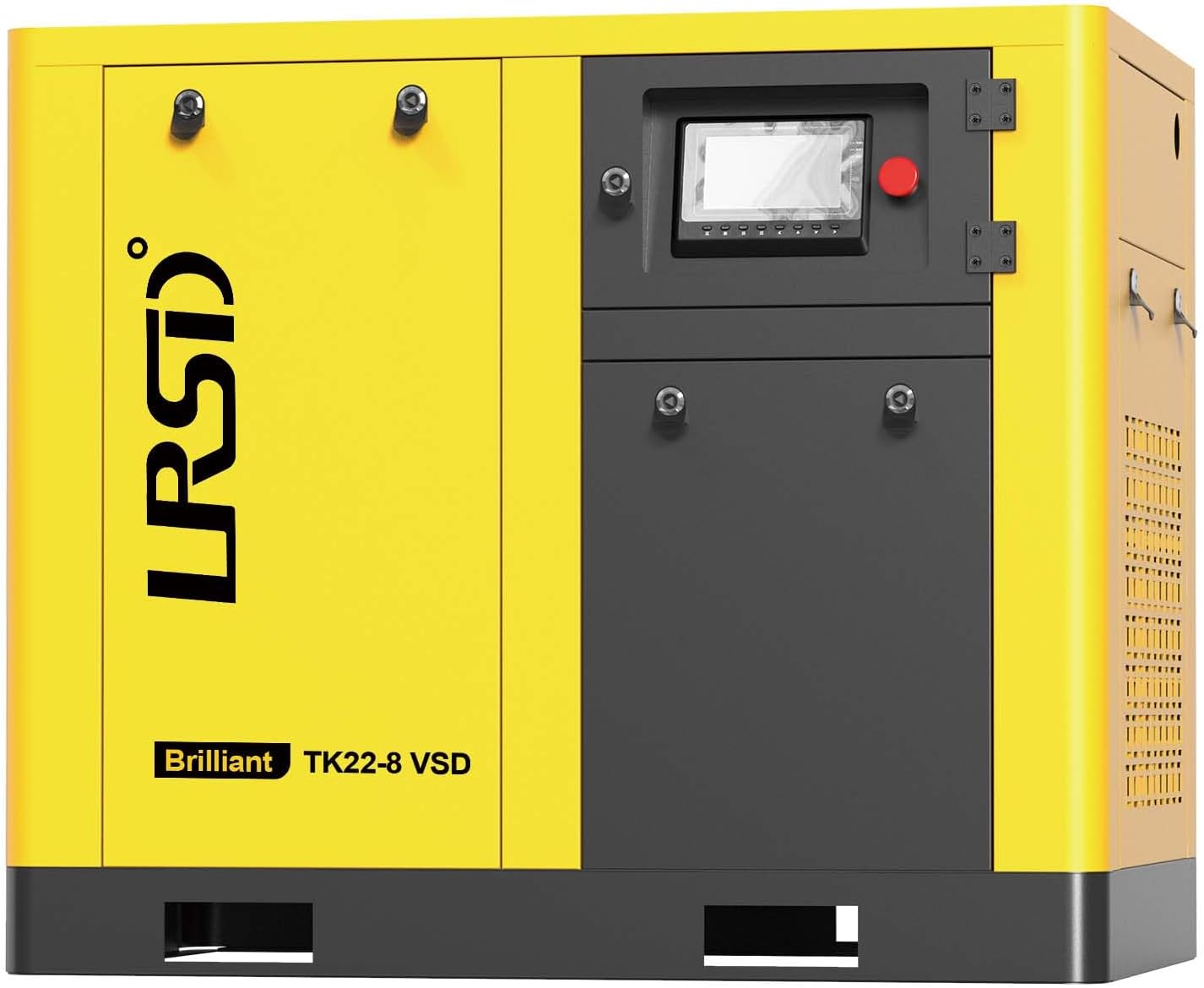 30HP Industrial Rotary Screw Air Compressor & 230V/60Hz/3-Phase Variable Speed Frequency Screw Air Compressor & 129CFM/125PSI for Small Machining and Fabrication Workshops, Automotive Industry