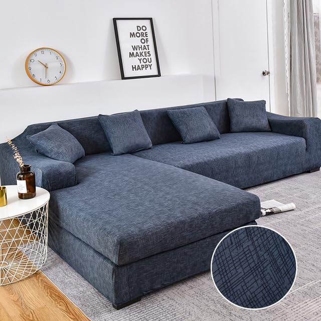 DELLEN Nordic Minimalist Sofa Protective Cover Universal All-Inclusive Universal Cover Stretch Chaise Longue Cushion Lazy Sofa Cover