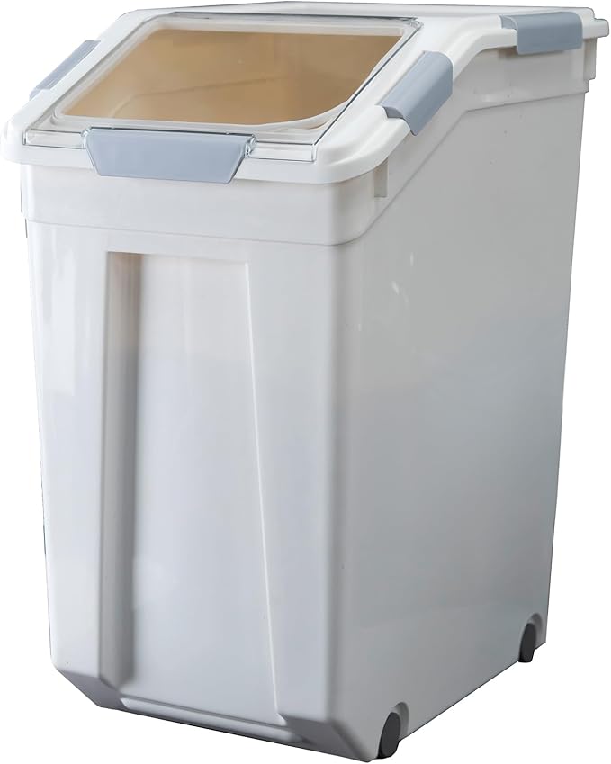 HANAMYA 33 Liter / 50 lbs Rice Storage Container with Measuring Cup