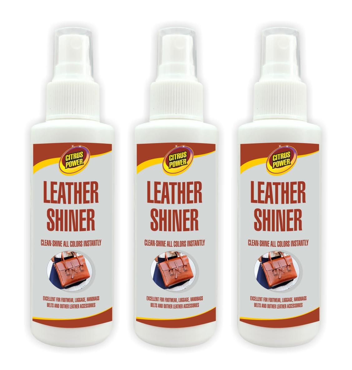 Leather Shiner The Best Leather Shiner for Vinyl and Leather Apparel | Furniture | Auto Interior | Shoes and Accessories 100ml Pack of 3-image-21