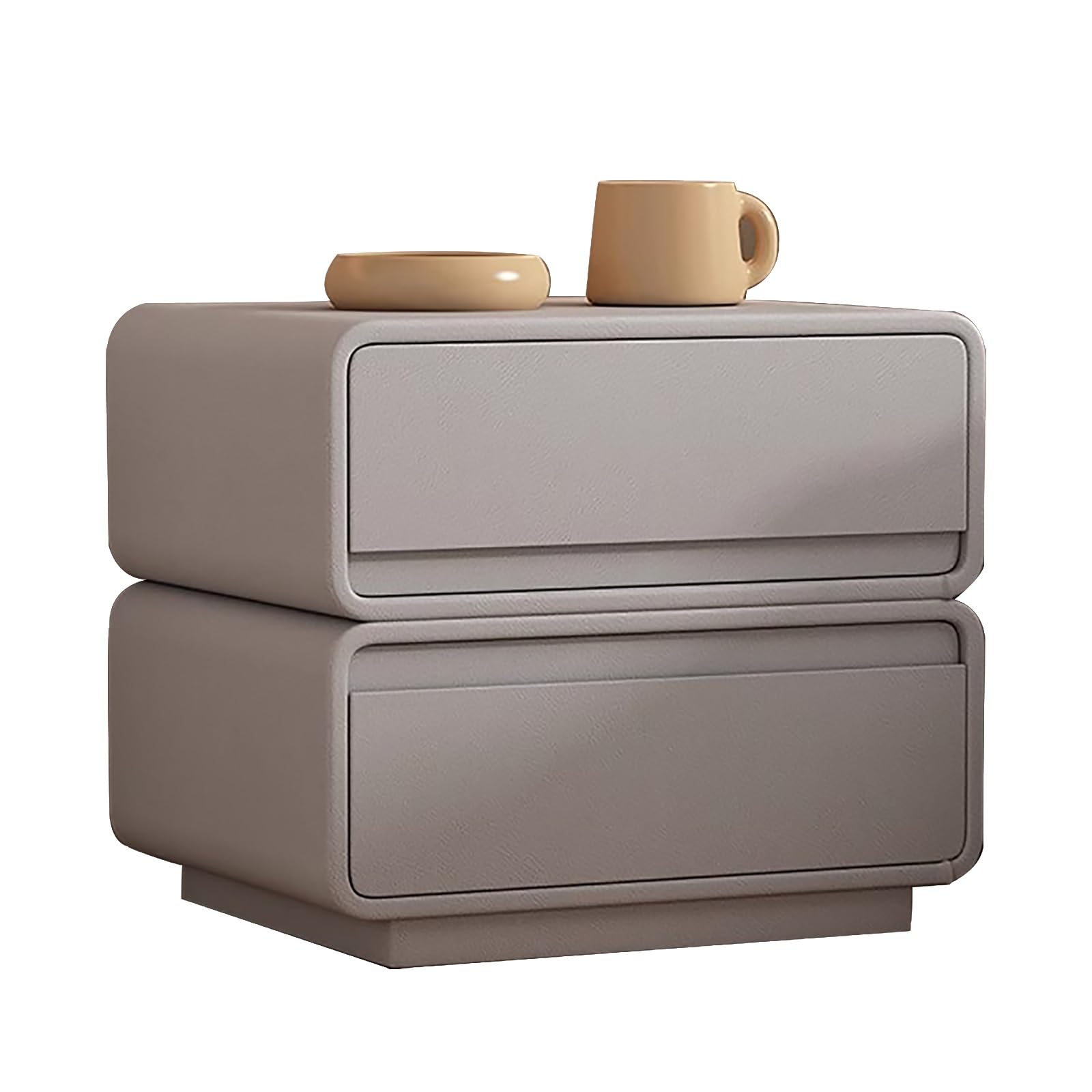 Table de Chevet Blanche Cuir Meuble Rangement Chambre Enfant Salon