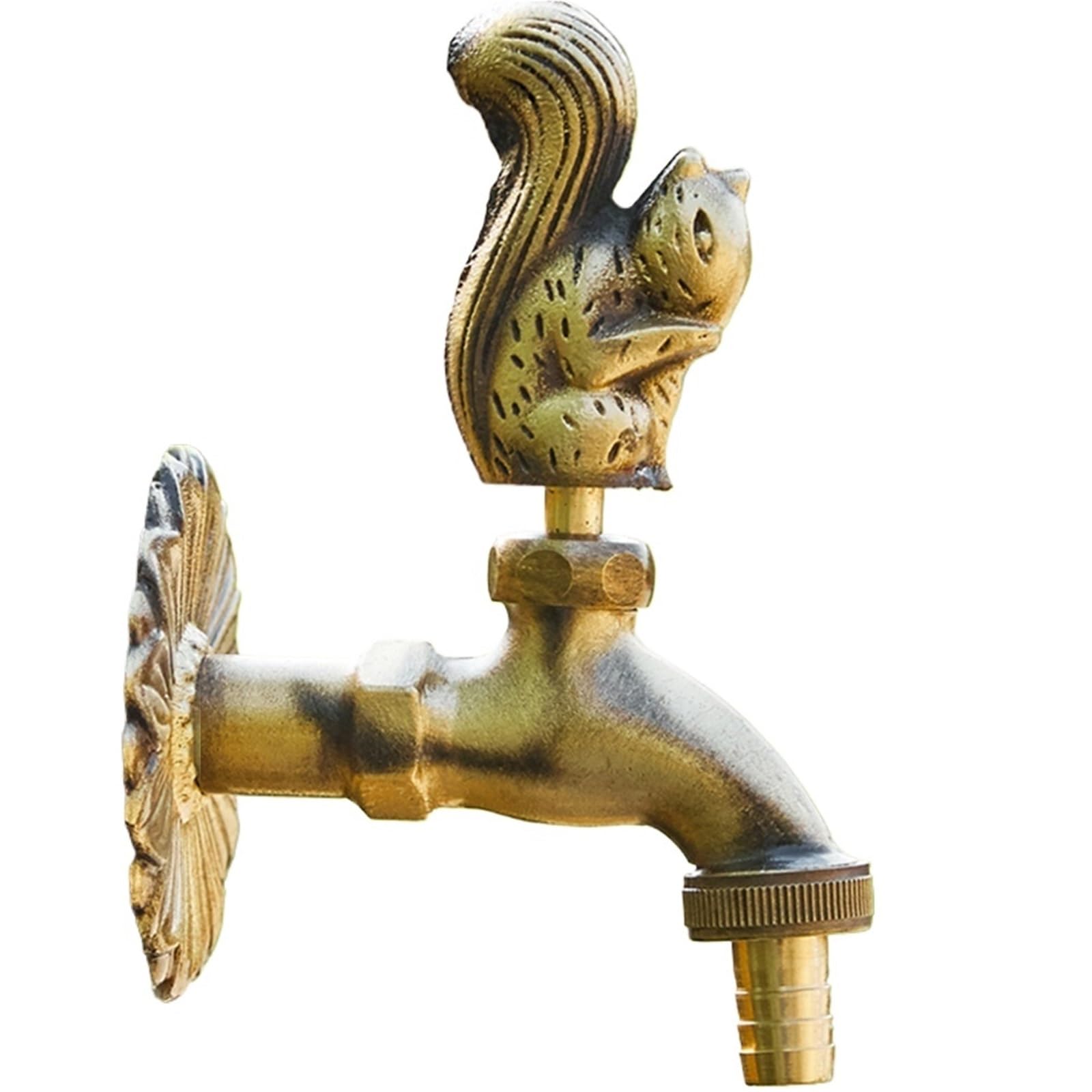 Outside Tap Stainless Steel Garden Faucet Courtyard Outdoor Faucets Antifreeze Cracking Column Water Tap Washing Machine Taps(Color 06)