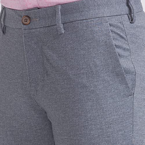 Image of Parx Cotton Black Casual Trouser for Men