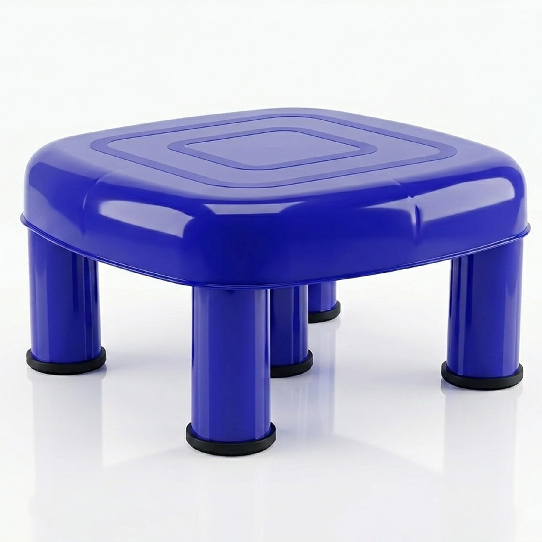 Multipurpose Plastic Stool for Home & Bathroom | Heavy Duty Small Stool | Anti-Skid Legs | 30cm Wide, 13cm Height | Purple-image-18