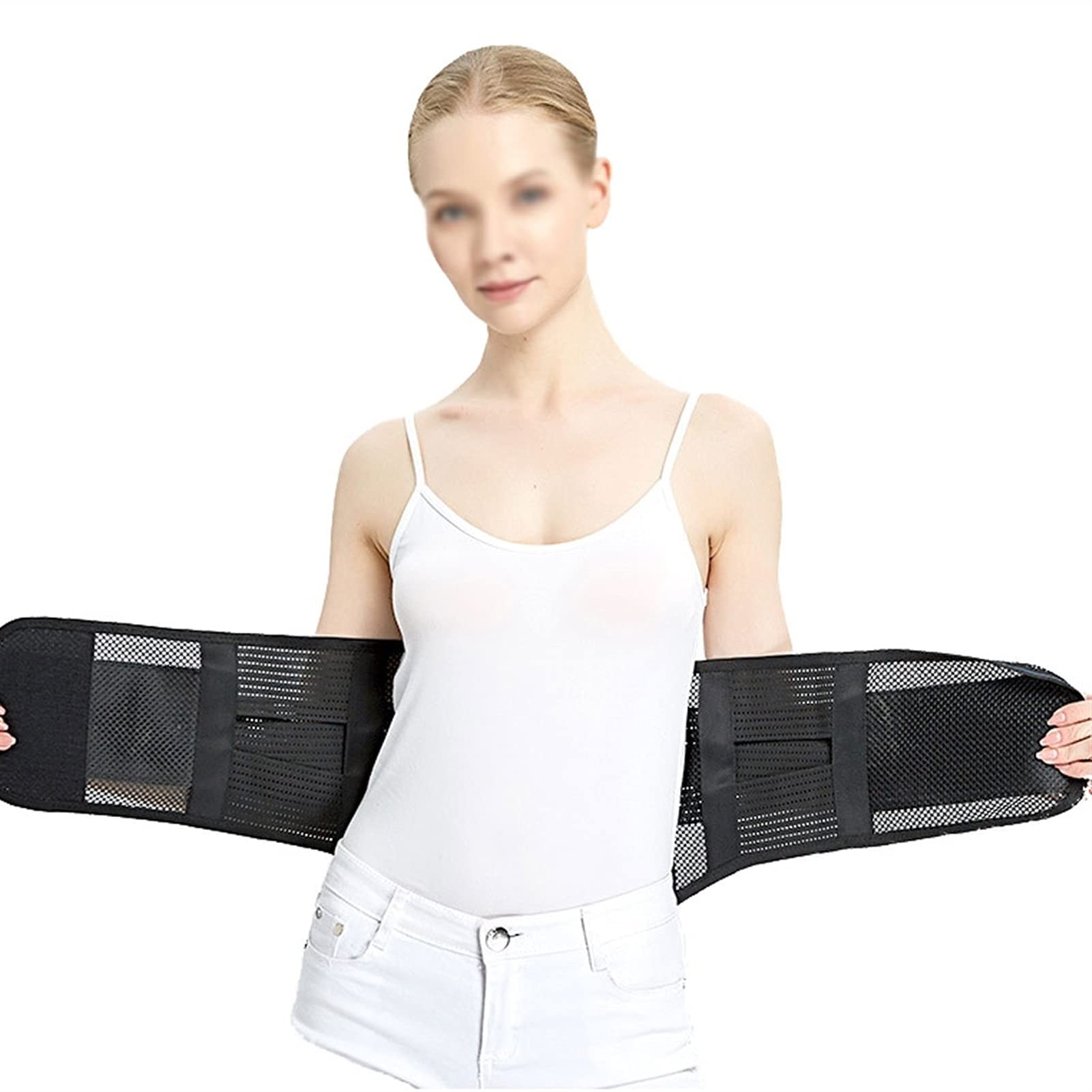 Cintura per la schiena Tutore per la schiena Supporto lombare Avvolgente Vita sottile Rifinitore Pancia Stomaco Compressione regolabile Scalda cintura Sollievo dal dolore Correzione della postura (A X