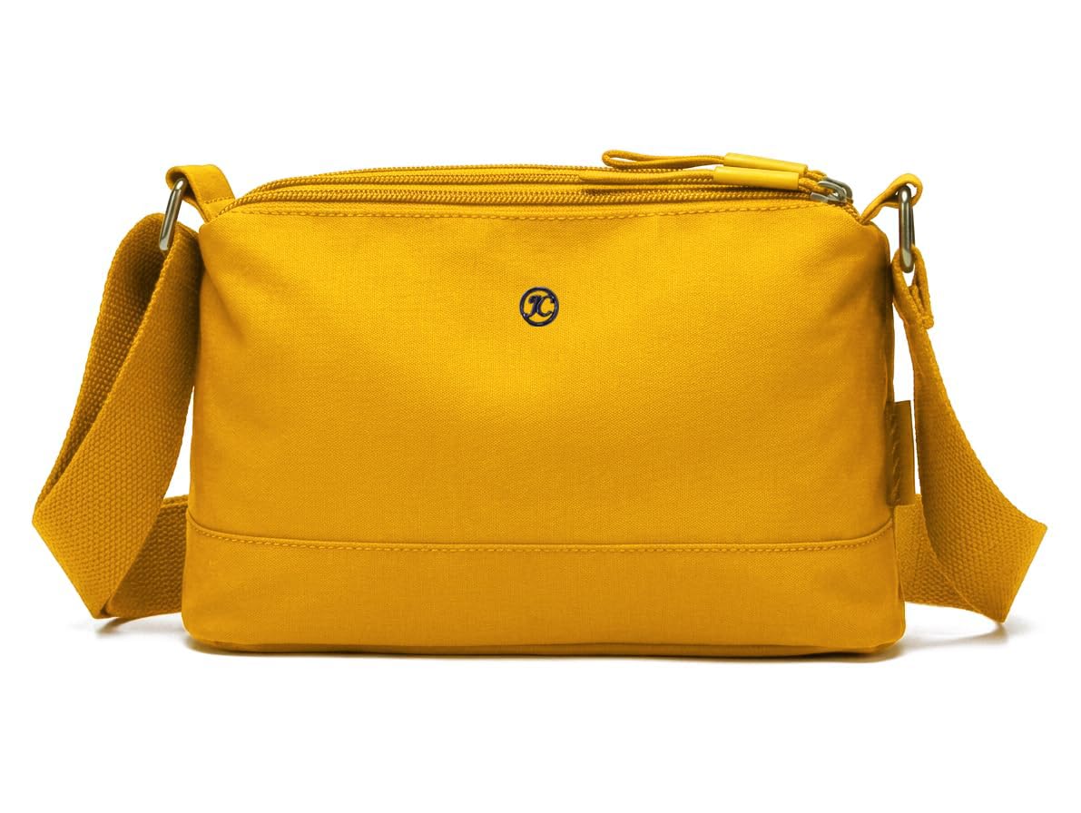 WildHorn Nylon Sling Bag for Women | Lightweight Crossbody Shoulder Bag | 3 Zipper Pockets | Adjustable Strap | Travel,Office & Daily Use