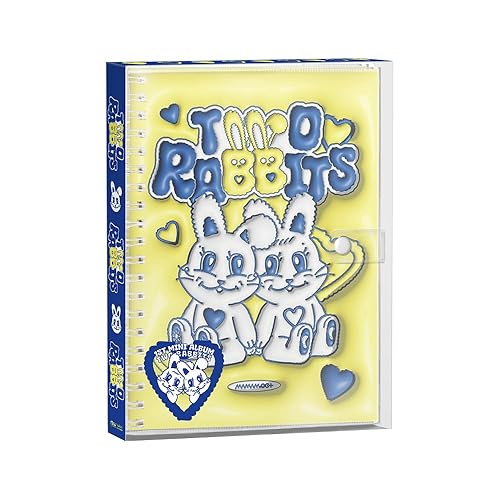 MAMAMOO+ DOS CONEJOS 1er mini álbum CD+POB+folleto+tarjeta fotográfica+pegatina+seguimiento solar sellado Moonbyul Moonstar (conjunto